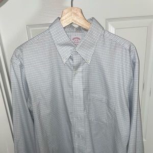 Brooks Brothers Check Button Down Dress Shirt Madison Fit